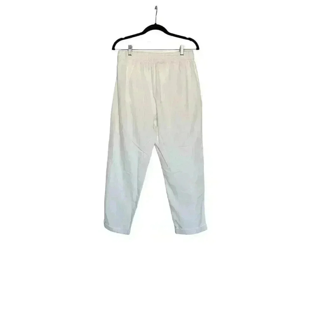 J.Crew Women's Linen/Cotton Blend White Pants Size 10